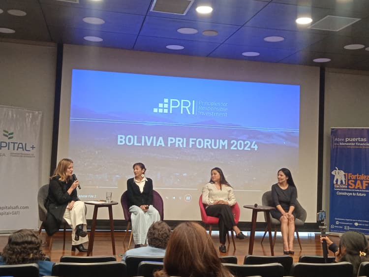 Imagen de portada: Primer PRI Bolivia Forum: Forjando el Futuro de las Inversiones Responsables frente a la Crisis Climática y Social