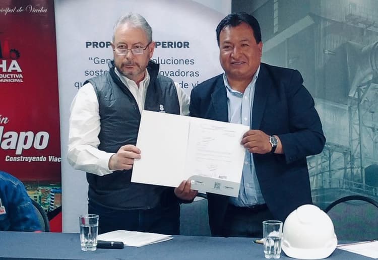 Imagen de portada: SOBOCE dona 5000 bolsas de cemento a comunidades de Viacha afectadas por las lluvias