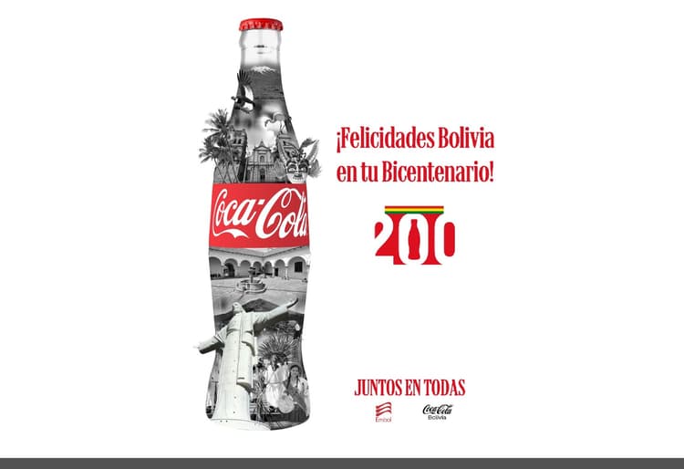 Imagen de portada: Coca-Cola celebra el Bicentenario de Bolivia  con su campaña Juntos en Todas