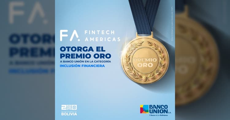Imagen de portada: Banco Unión S.A. recibe el premio ORO en FINTECH AMERICAS 2026