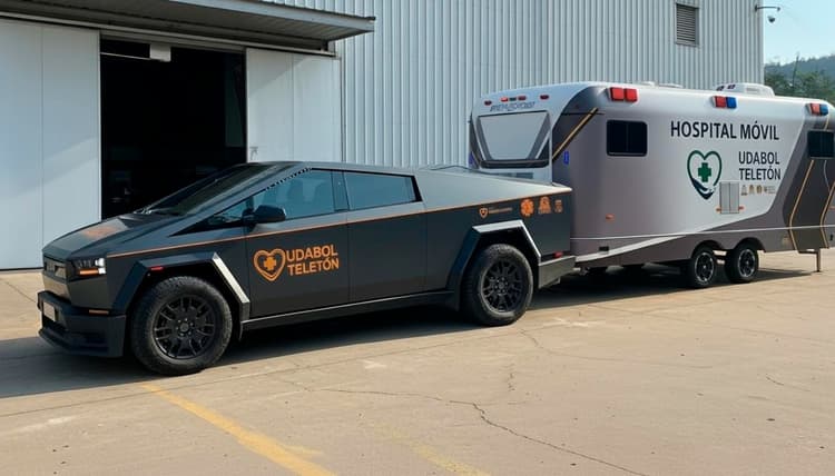 Imagen de portada: UDABOL presentó las primeras Cybertrucks destinadas a hospitales móviles y lanzó la Misión Sanitario–Académica Internacional 2026