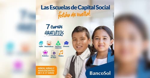 Imagen de portada: BancoSol apoya a recuperar el aprendizaje perdido