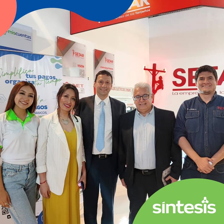 Imagen de portada: Síntesis presenta "Mis Cuentas" en Exposur Tarija 2024, ofreciendo el pago de servicios básicos con carrito de pagos