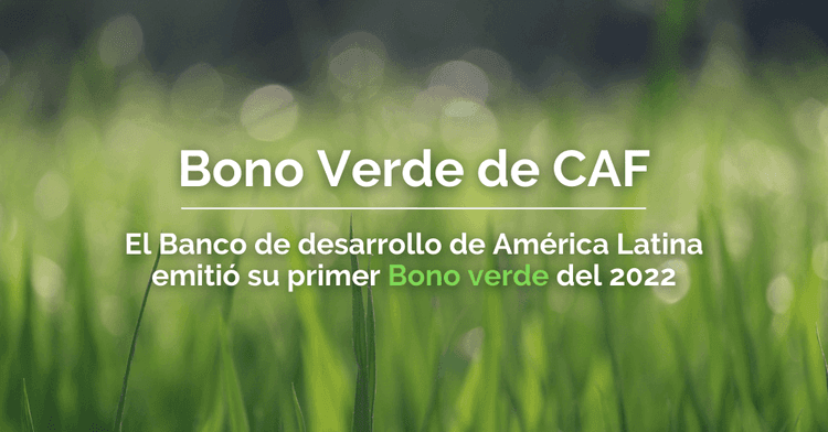 Imagen de portada: Bono verde de CAF