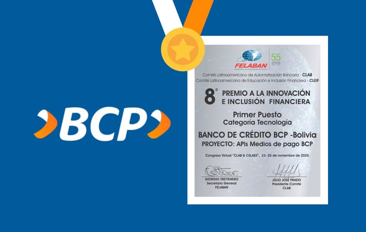 Imagen de portada: El BCP gana el certamen por la innovación financiera