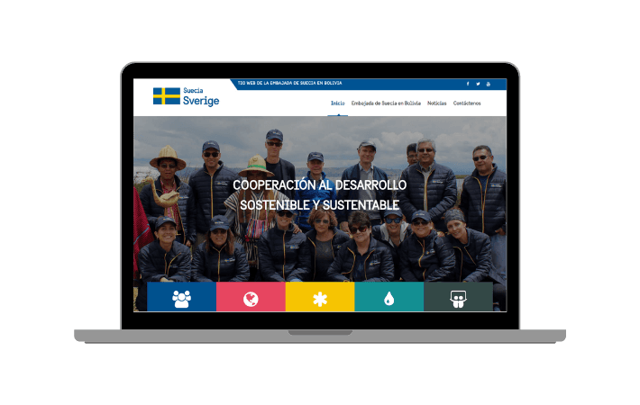 Imagen de portada: La embajada de Suecia en Bolivia lanza su nueva plataforma