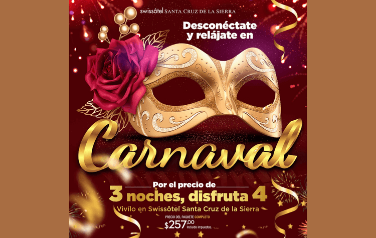 Imagen de portada: Paquete carnavalero de Swissotel
